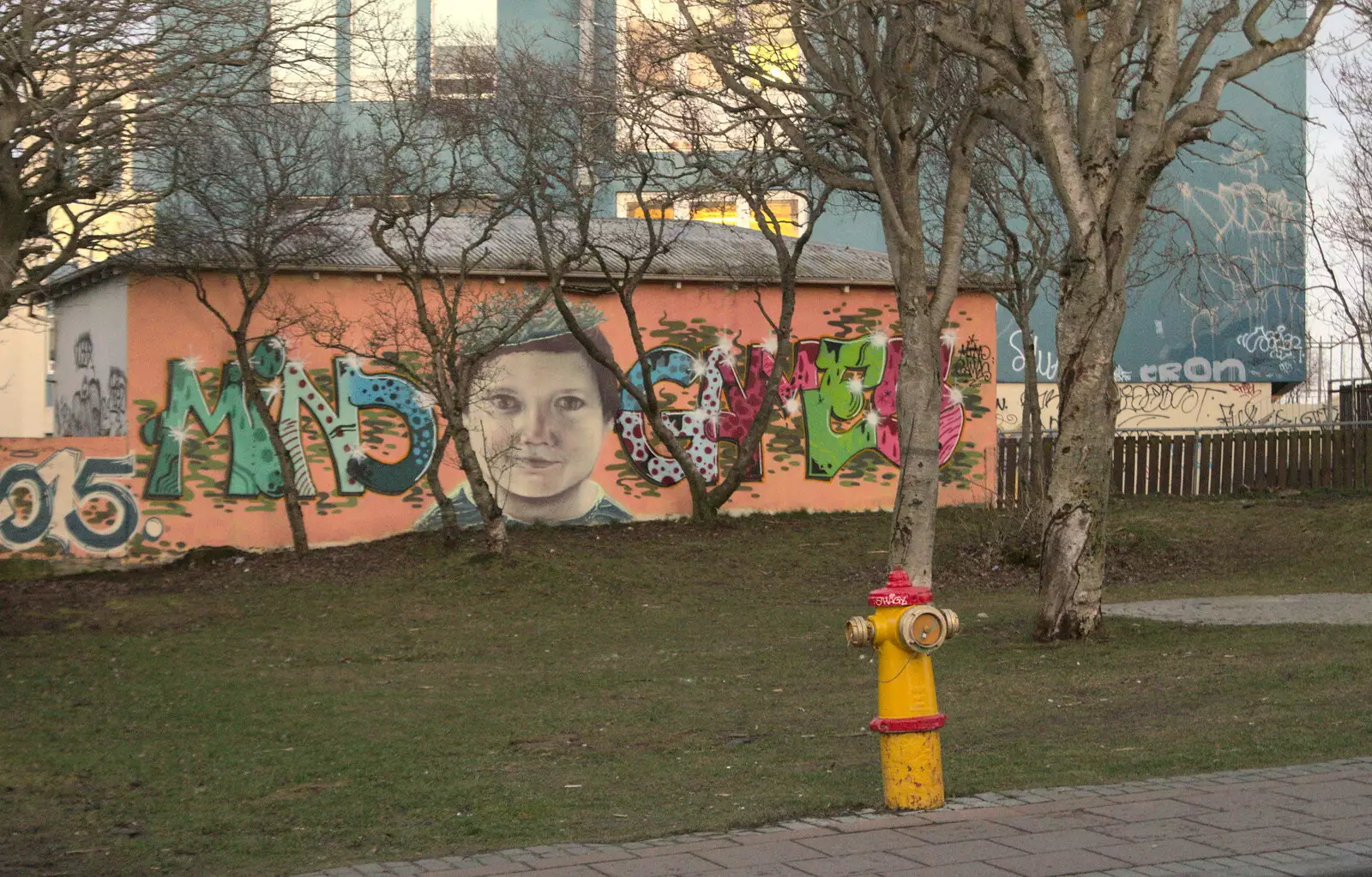 A face on a wall, from A Trip to Reykjavik, Iceland - 20th April 2017