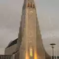 The famous Hallgrímskirkja cathedral in the dusk, A Trip to Reykjavik, Iceland - 20th April 2017