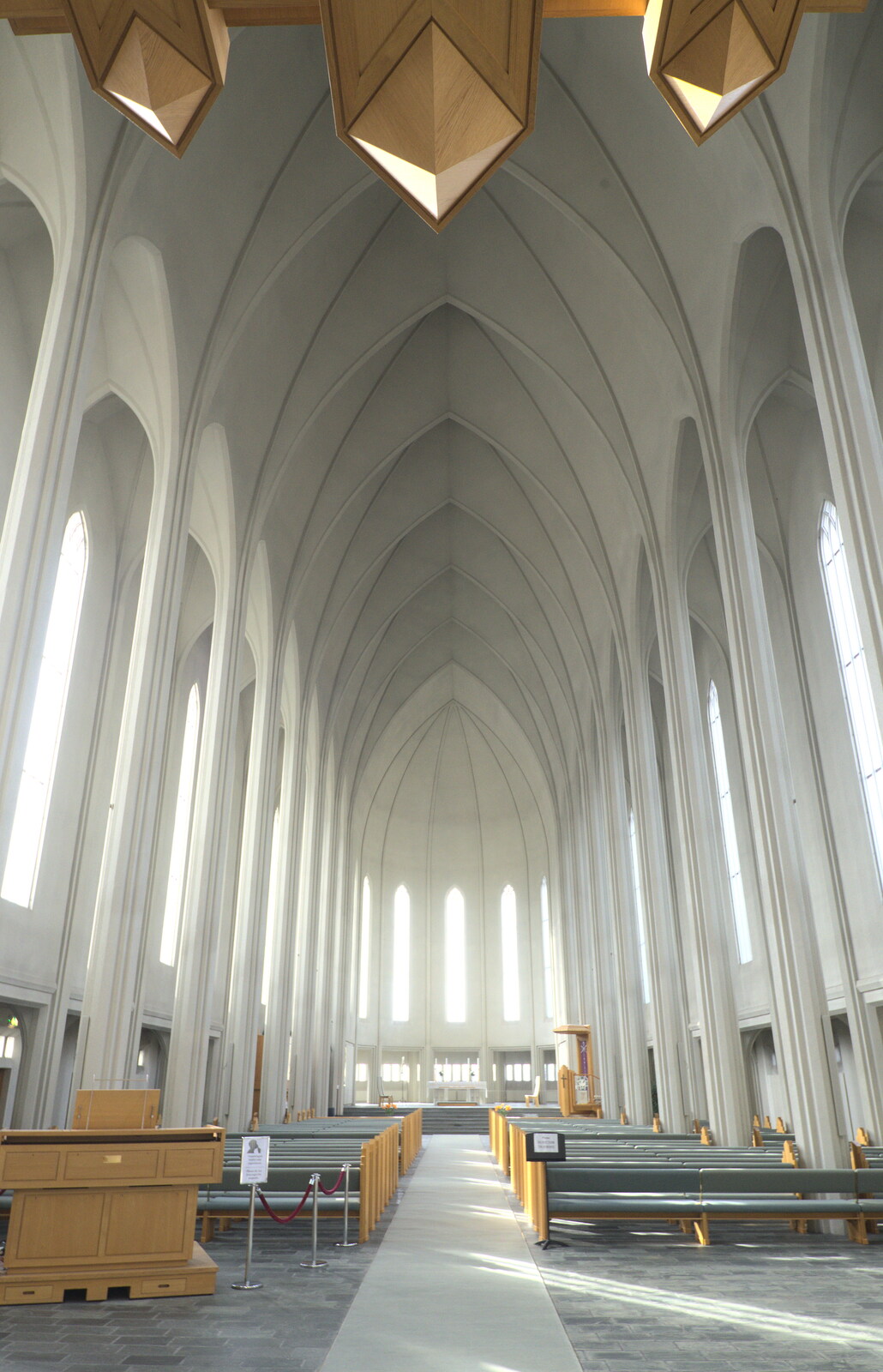 The epic and airy nave of Hallgrímskirkja from Hallgrímskirkja Cathedral and Whale Watching, Reykjavik - 21st April 2017