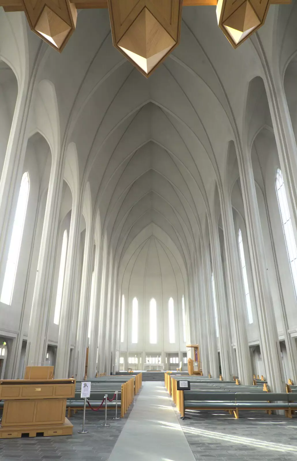 The epic and airy nave of Hallgrímskirkja, from Hallgrímskirkja Cathedral and Whale Watching, Reykjavik - 21st April 2017