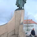 Statue of Leifr Eríksson, founder of Reykjavík, Hallgrímskirkja Cathedral and Whale Watching, Reykjavik - 21st April 2017