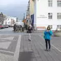 Isoble takes a photo, Hallgrímskirkja Cathedral and Whale Watching, Reykjavik - 21st April 2017