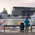 Looking over the old harbour towards Harpa, Hallgrímskirkja Cathedral and Whale Watching, Reykjavik - 21st April 2017