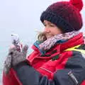 Isobel gets a photo, Hallgrímskirkja Cathedral and Whale Watching, Reykjavik - 21st April 2017