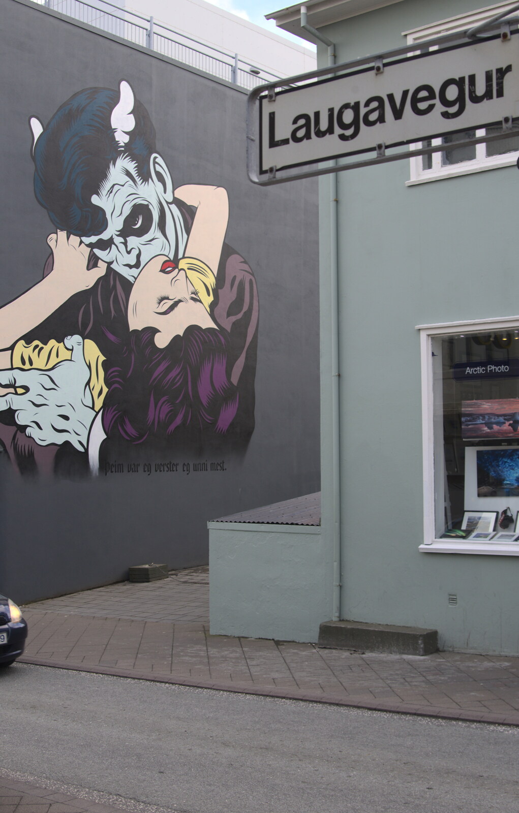 More street art on Laugavegur from Hallgrímskirkja Cathedral and Whale Watching, Reykjavik - 21st April 2017