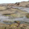 Hot springs occur right next to a river, The Golden Circle of Ísland, Iceland - 22nd April 2017