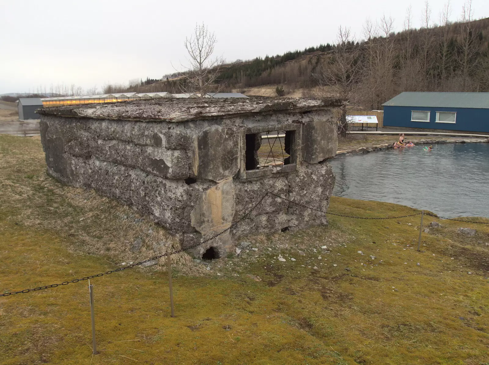 Remains of the derelict original changing rooms, from The Golden Circle of Ísland, Iceland - 22nd April 2017