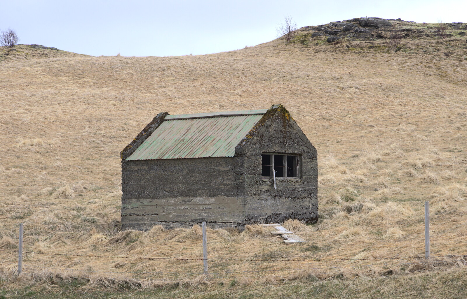 A derelict concrete hut from The Golden Circle of Ísland, Iceland - 22nd April 2017