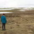 Isobel looks out on the icy wastes, The Golden Circle of Ísland, Iceland - 22nd April 2017