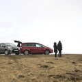 More tourists look out over the snow, The Golden Circle of Ísland, Iceland - 22nd April 2017