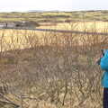 Isobel takes a photo of a bare bush, The Golden Circle of Ísland, Iceland - 22nd April 2017