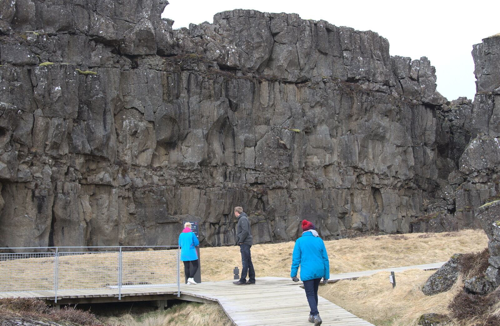 We head into Þingvellir from The Golden Circle of Ísland, Iceland - 22nd April 2017