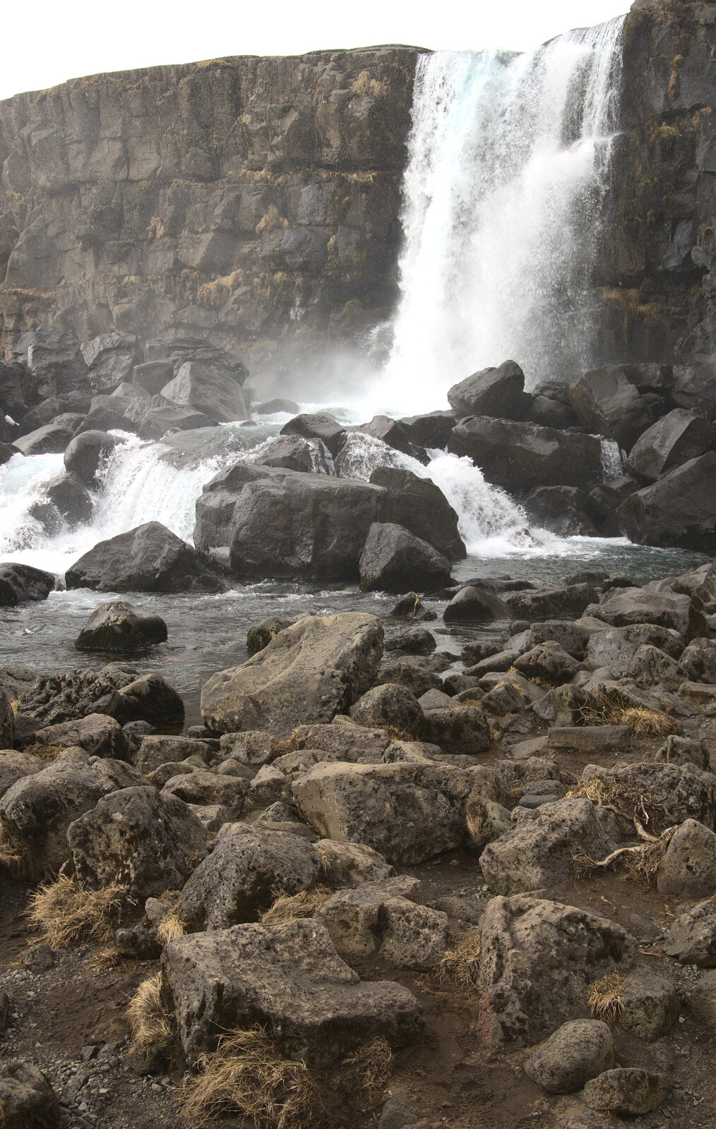 The waterfall at Þingvellir National Park from The Golden Circle of Ísland, Iceland - 22nd April 2017