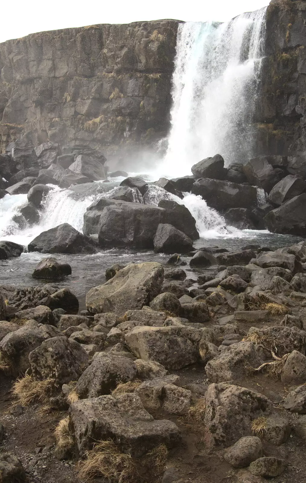 The waterfall at Þingvellir National Park, from The Golden Circle of Ísland, Iceland - 22nd April 2017