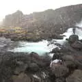 Öxarárfoss waterfall in the snow, The Golden Circle of Ísland, Iceland - 22nd April 2017