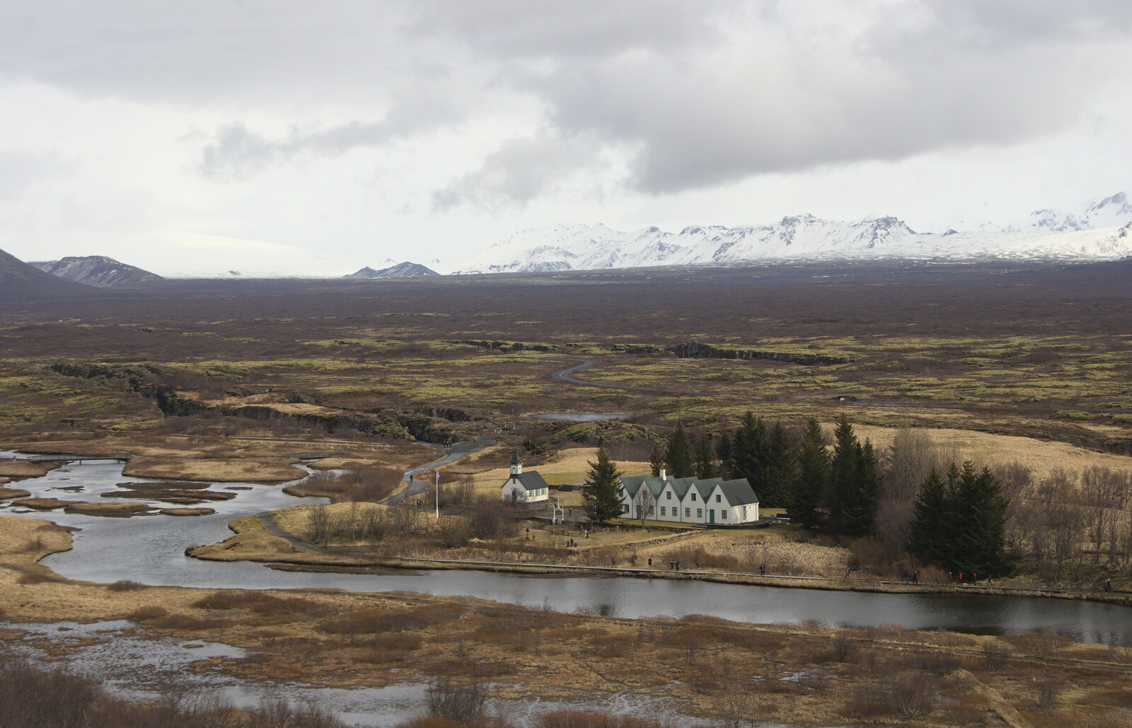 A church and houses by the river from The Golden Circle of Ísland, Iceland - 22nd April 2017
