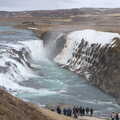 The epic Gullfoss waterfall is the next stop, The Golden Circle of Ísland, Iceland - 22nd April 2017
