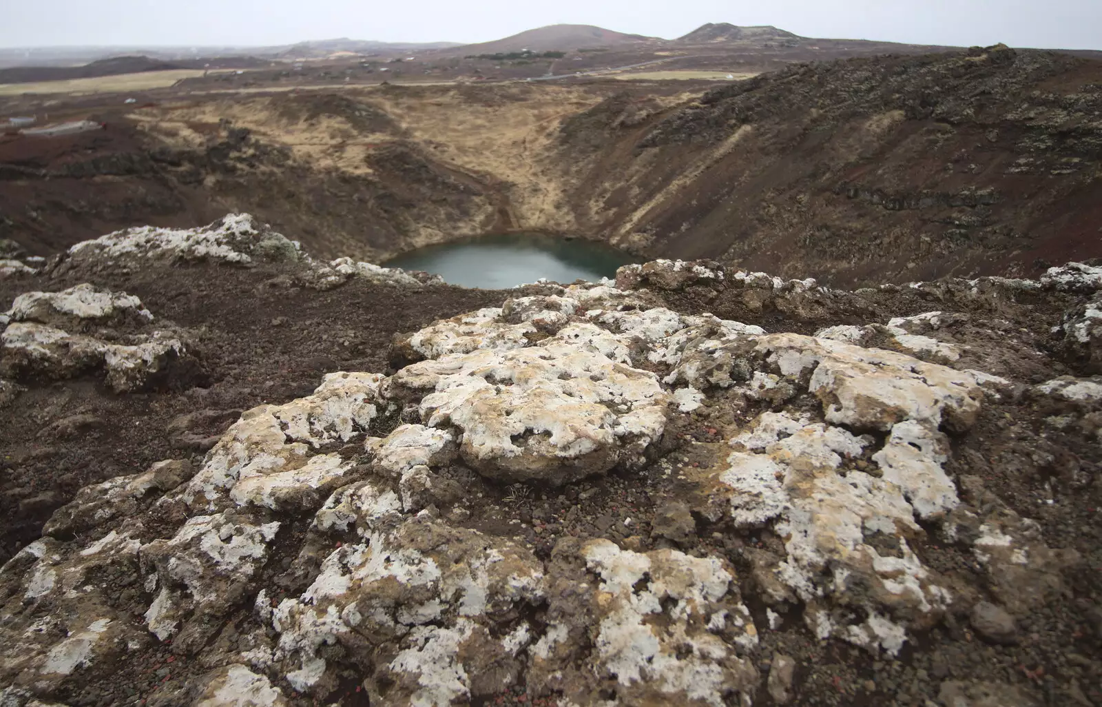 Cool lichen on rocks at the top of Kerið volcano, from The Golden Circle of Ísland, Iceland - 22nd April 2017