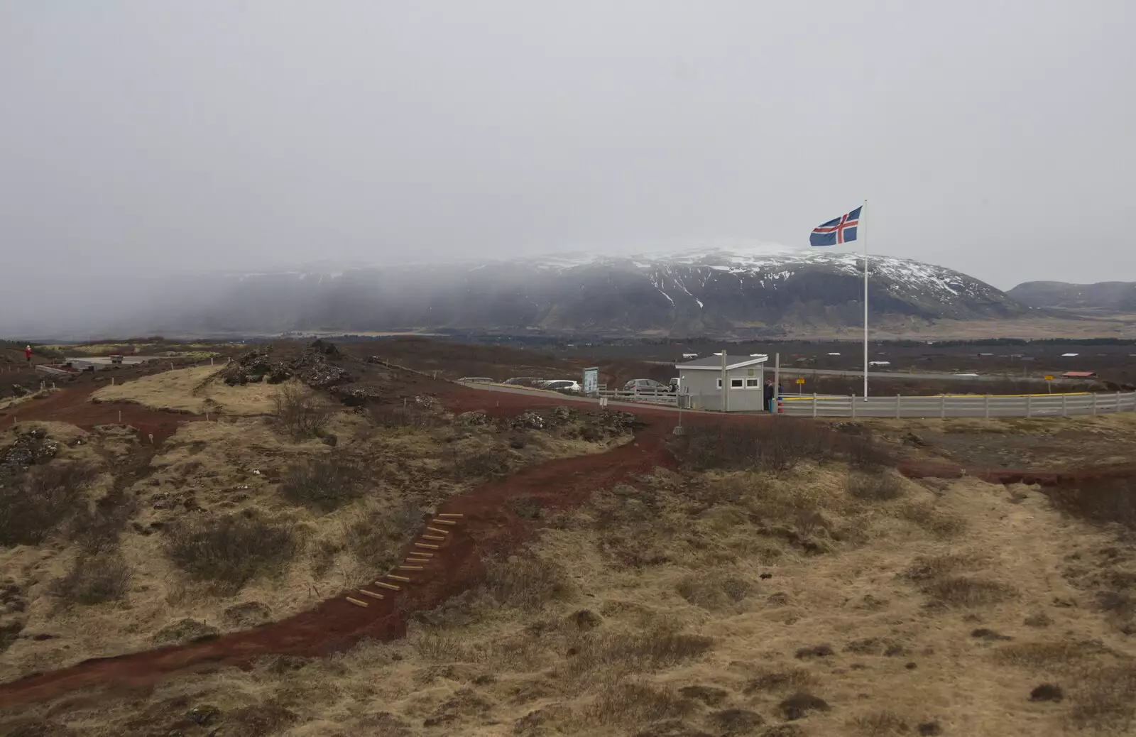 Snow rolls in up the valley, from The Golden Circle of Ísland, Iceland - 22nd April 2017