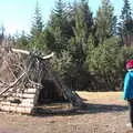 Isobel finds a den, Stríðsminjar War Relics, Perlan and Street Art, Reykjavik, Iceland - 23rd April 2017