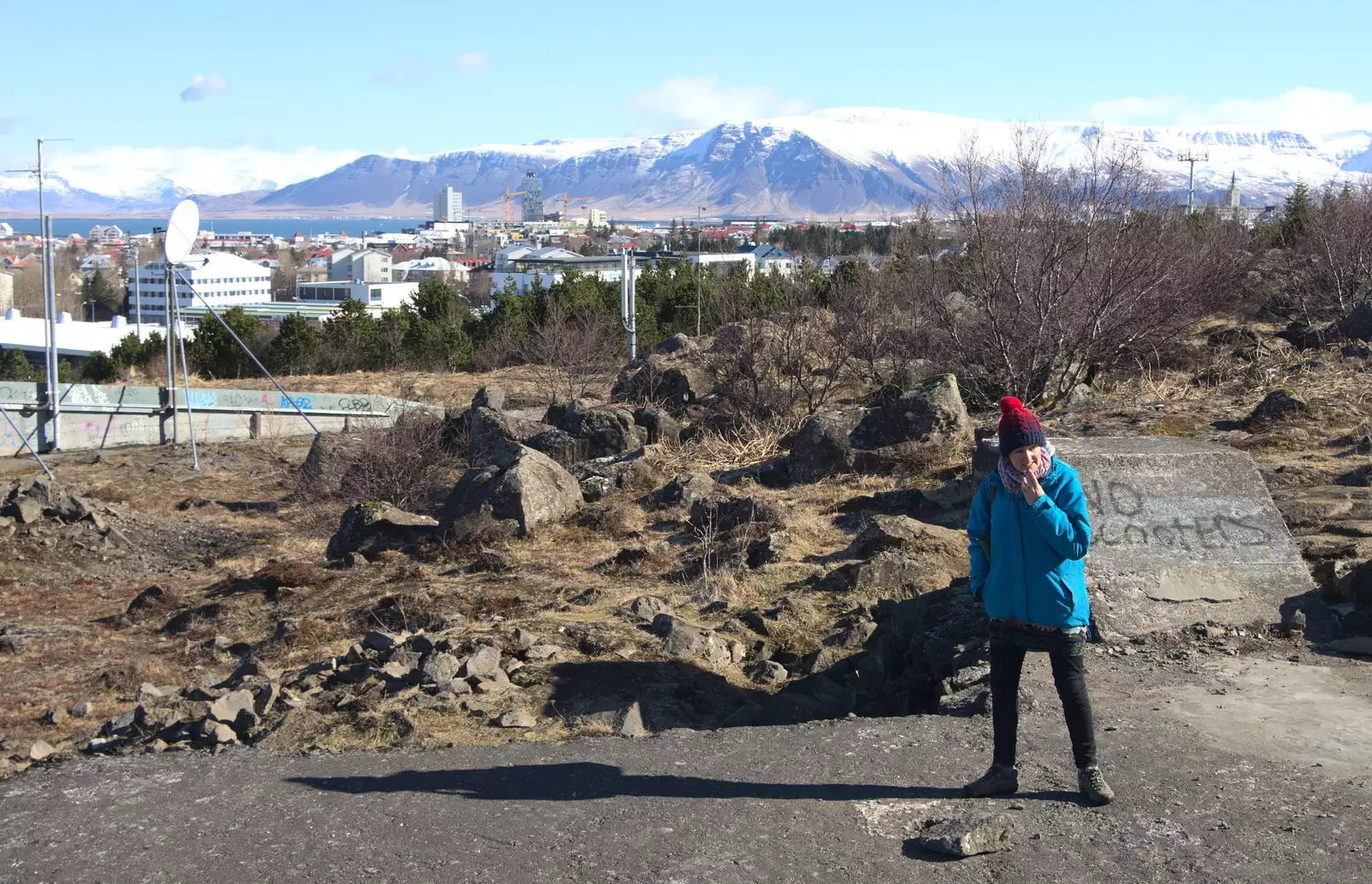 High above Reykjavík, from Stríðsminjar War Relics, Perlan and Street Art, Reykjavik, Iceland - 23rd April 2017