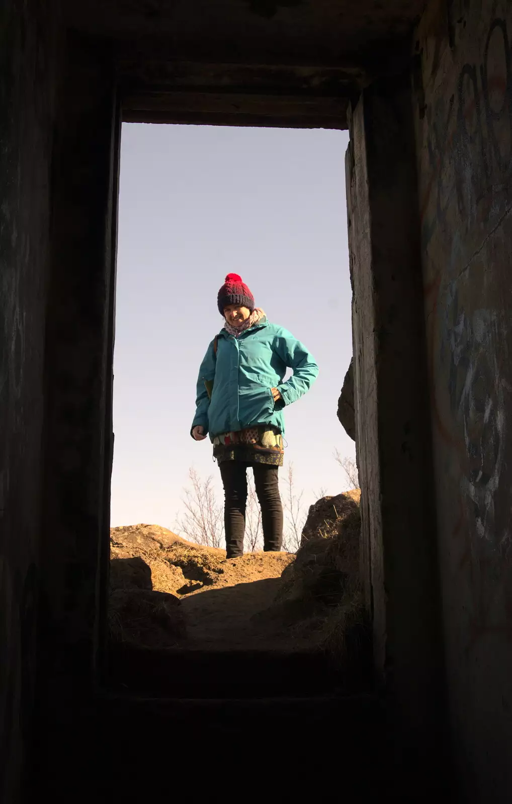 The view from a bunker, from Stríðsminjar War Relics, Perlan and Street Art, Reykjavik, Iceland - 23rd April 2017