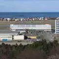 The view from Howitzer Hill of the airport in 2017, Stríðsminjar War Relics, Perlan and Street Art, Reykjavik, Iceland - 23rd April 2017