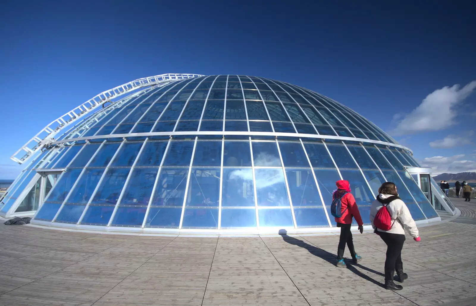 Shiny dome on top of The Pearl, from Stríðsminjar War Relics, Perlan and Street Art, Reykjavik, Iceland - 23rd April 2017