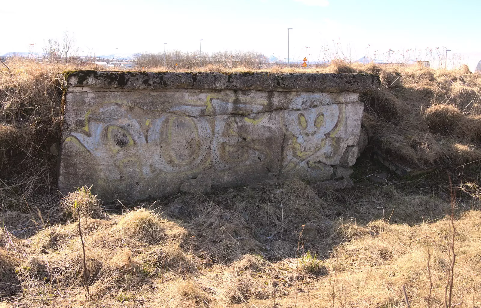 Skull and Crossbones graffiti, from Stríðsminjar War Relics, Perlan and Street Art, Reykjavik, Iceland - 23rd April 2017