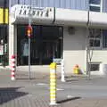 Stripey bollards, Stríðsminjar War Relics, Perlan and Street Art, Reykjavik, Iceland - 23rd April 2017