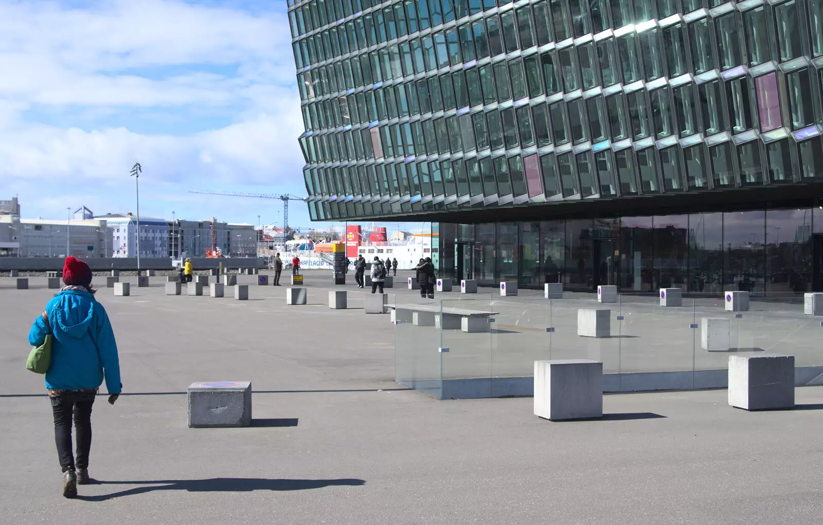 Outside Harpa, from Stríðsminjar War Relics, Perlan and Street Art, Reykjavik, Iceland - 23rd April 2017