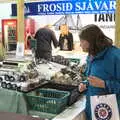 Isobel inspects some food at Kolaportið, Stríðsminjar War Relics, Perlan and Street Art, Reykjavik, Iceland - 23rd April 2017