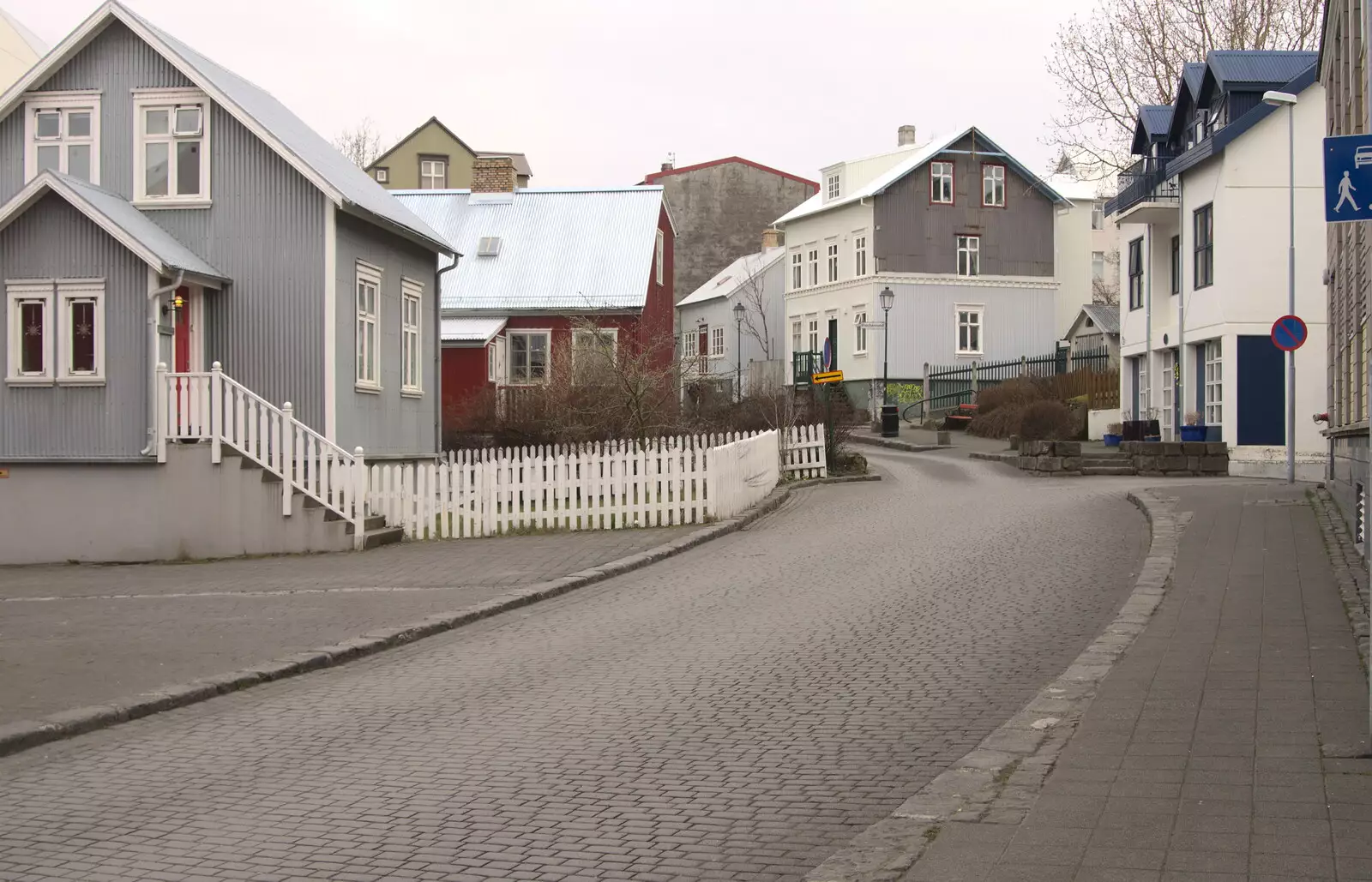 Quaint Reykjavík street, from Stríðsminjar War Relics, Perlan and Street Art, Reykjavik, Iceland - 23rd April 2017