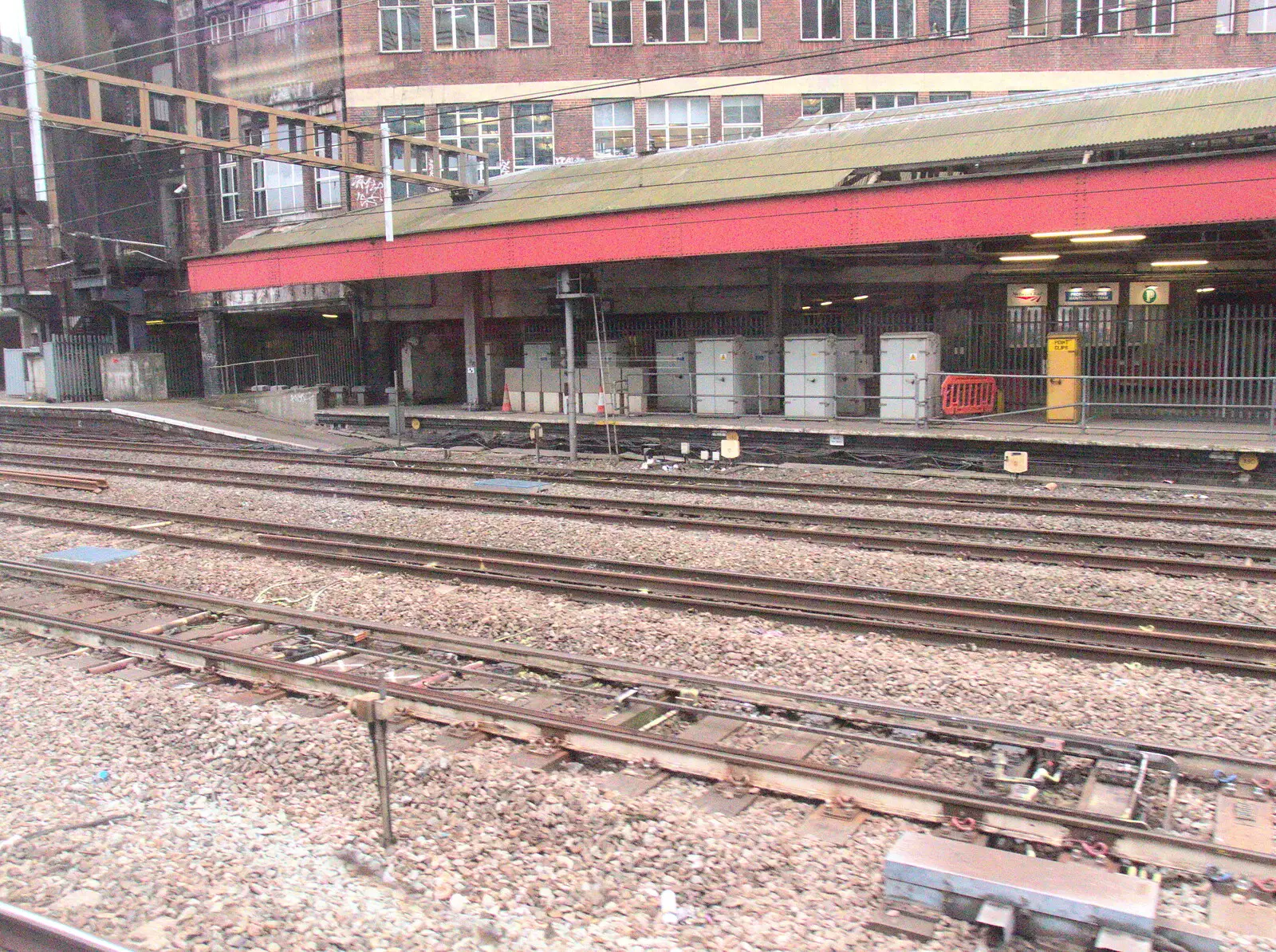 The Post Office platform outside Paddington, from The Journey Home, Reykjavik, London and Brantham - 24th April 2017