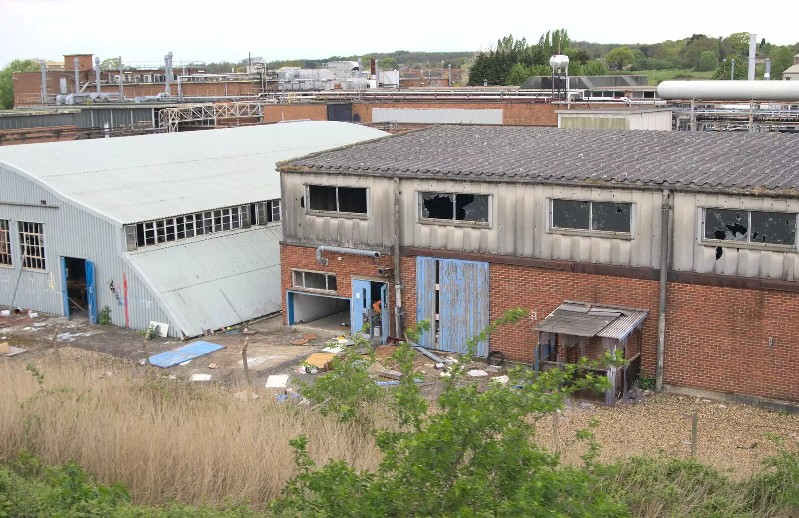 The old Wardle-Storey factory at Brantham, from The Journey Home, Reykjavik, London and Brantham - 24th April 2017