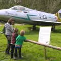 The gang ponder a French Mystere IVa, Norfolk and Suffolk Aviation Museum, Flixton, Suffolk - 30th April 2017