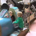 Fred pretends to fly, Norfolk and Suffolk Aviation Museum, Flixton, Suffolk - 30th April 2017