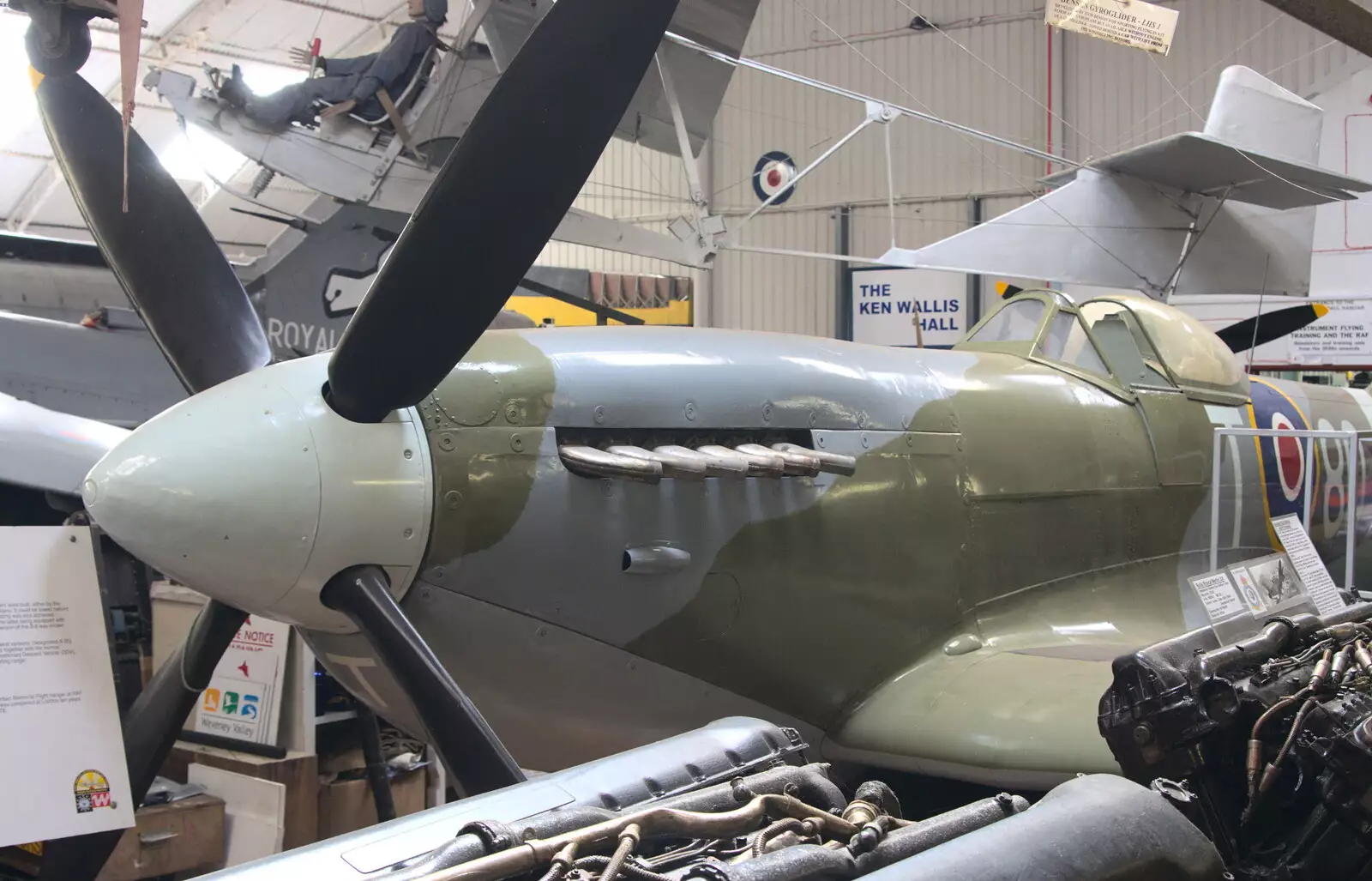 The front end of a Spitfire, from Norfolk and Suffolk Aviation Museum, Flixton, Suffolk - 30th April 2017