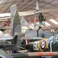 A jumble of planes, crammed in together, Norfolk and Suffolk Aviation Museum, Flixton, Suffolk - 30th April 2017