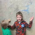 Fred and a chart, Norfolk and Suffolk Aviation Museum, Flixton, Suffolk - 30th April 2017