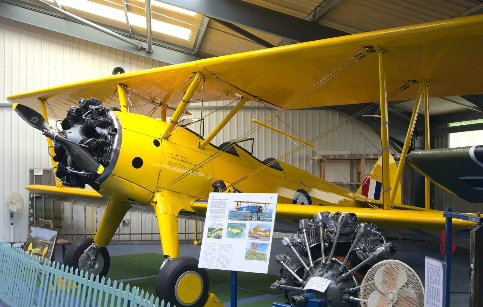 A US Army Air Corps Stearman, from Norfolk and Suffolk Aviation Museum, Flixton, Suffolk - 30th April 2017