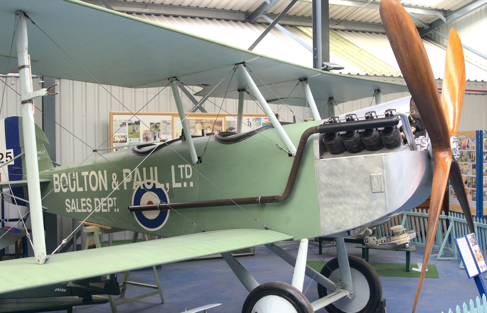 An ancient Boulton and Paul biplane from Norfolk and Suffolk Aviation Museum, Flixton, Suffolk - 30th April 2017