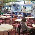 Isobel gets a coffee from the NAAFI, Norfolk and Suffolk Aviation Museum, Flixton, Suffolk - 30th April 2017