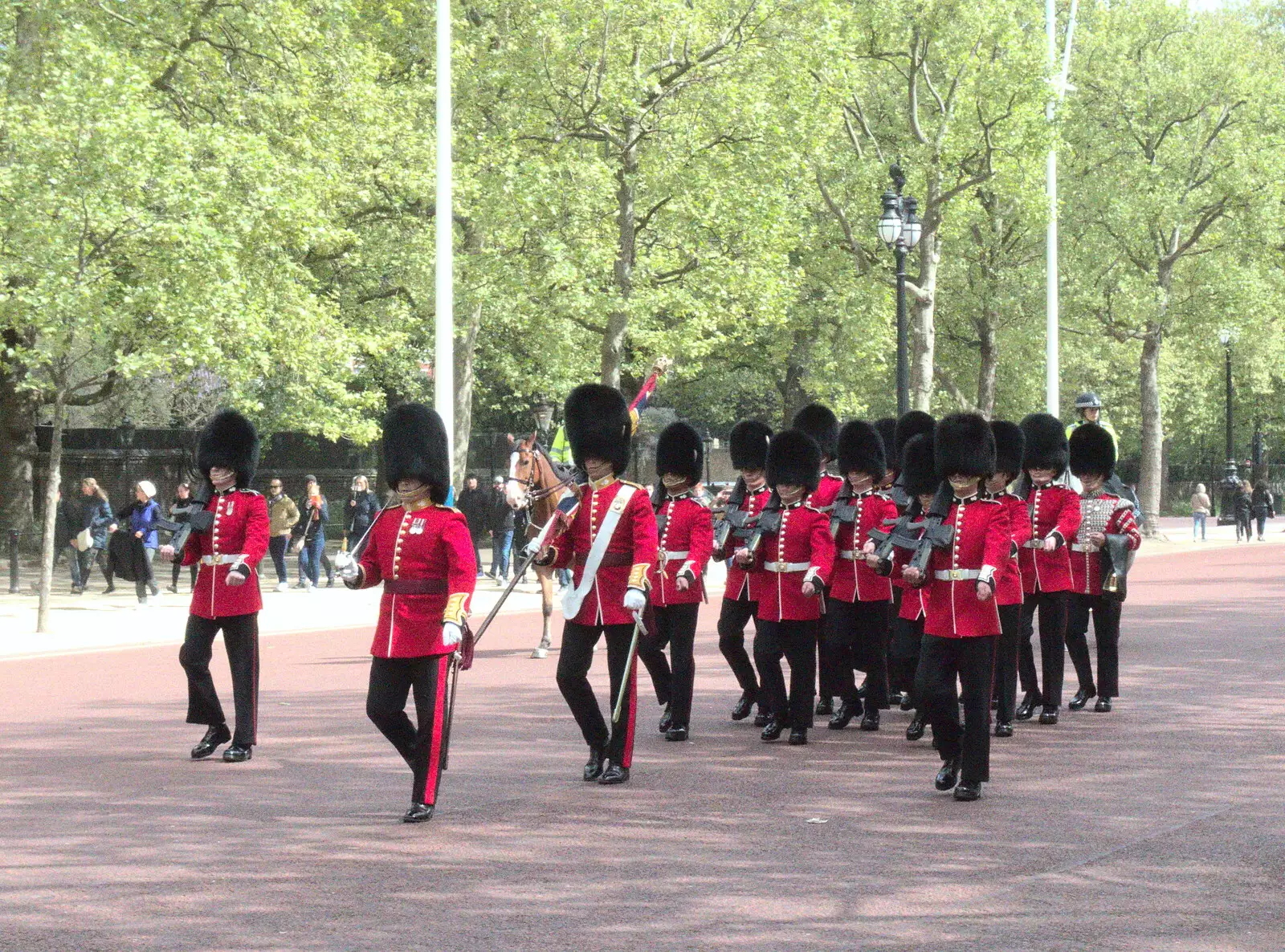 The Household Cavalry on the Mall, from Campfires, Oaksmere Building and a BSCC Bike Ride, Brome, Suffolk - 4th May 2017