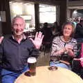 Colin does some 'jazz hands', The Last-Ever BSCC Weekend Away Bike Ride, Thaxted, Essex - 6th May 2017