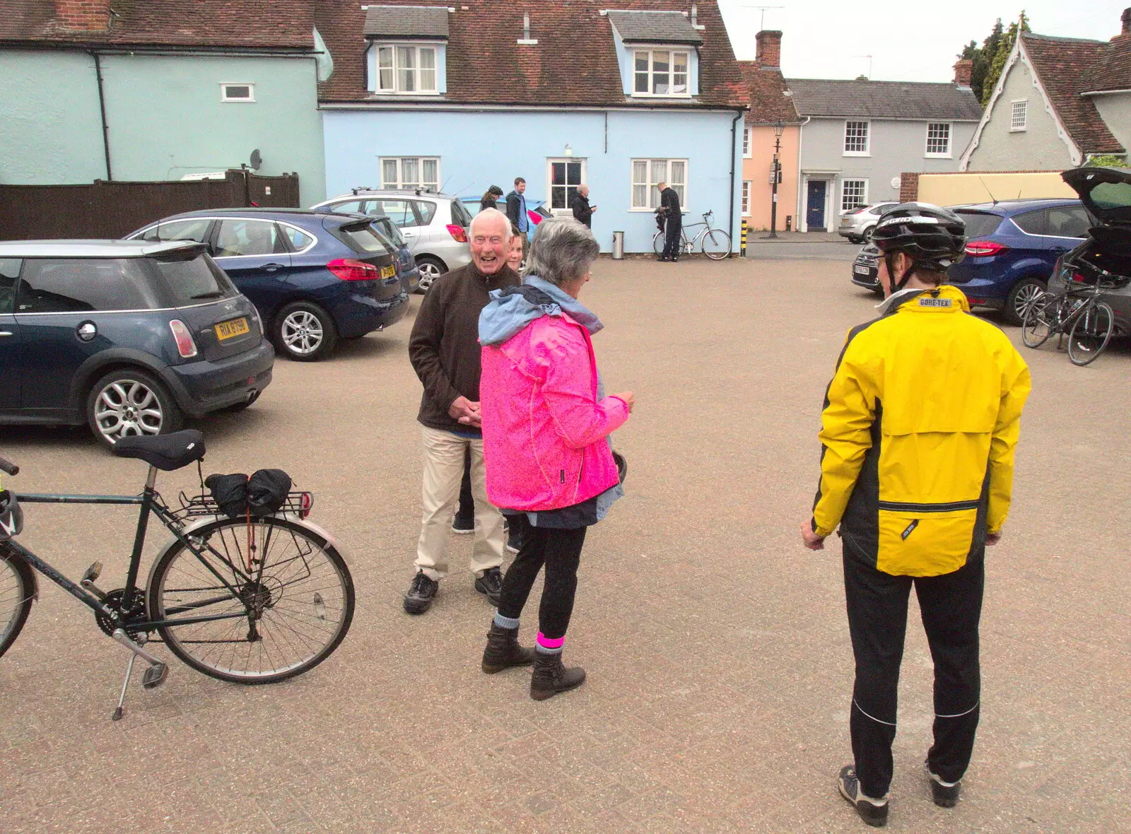 Colin, Jill and Pippa, from The Last-Ever BSCC Weekend Away Bike Ride, Thaxted, Essex - 6th May 2017