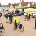 Various cyclists mill around, The Last-Ever BSCC Weekend Away Bike Ride, Thaxted, Essex - 6th May 2017