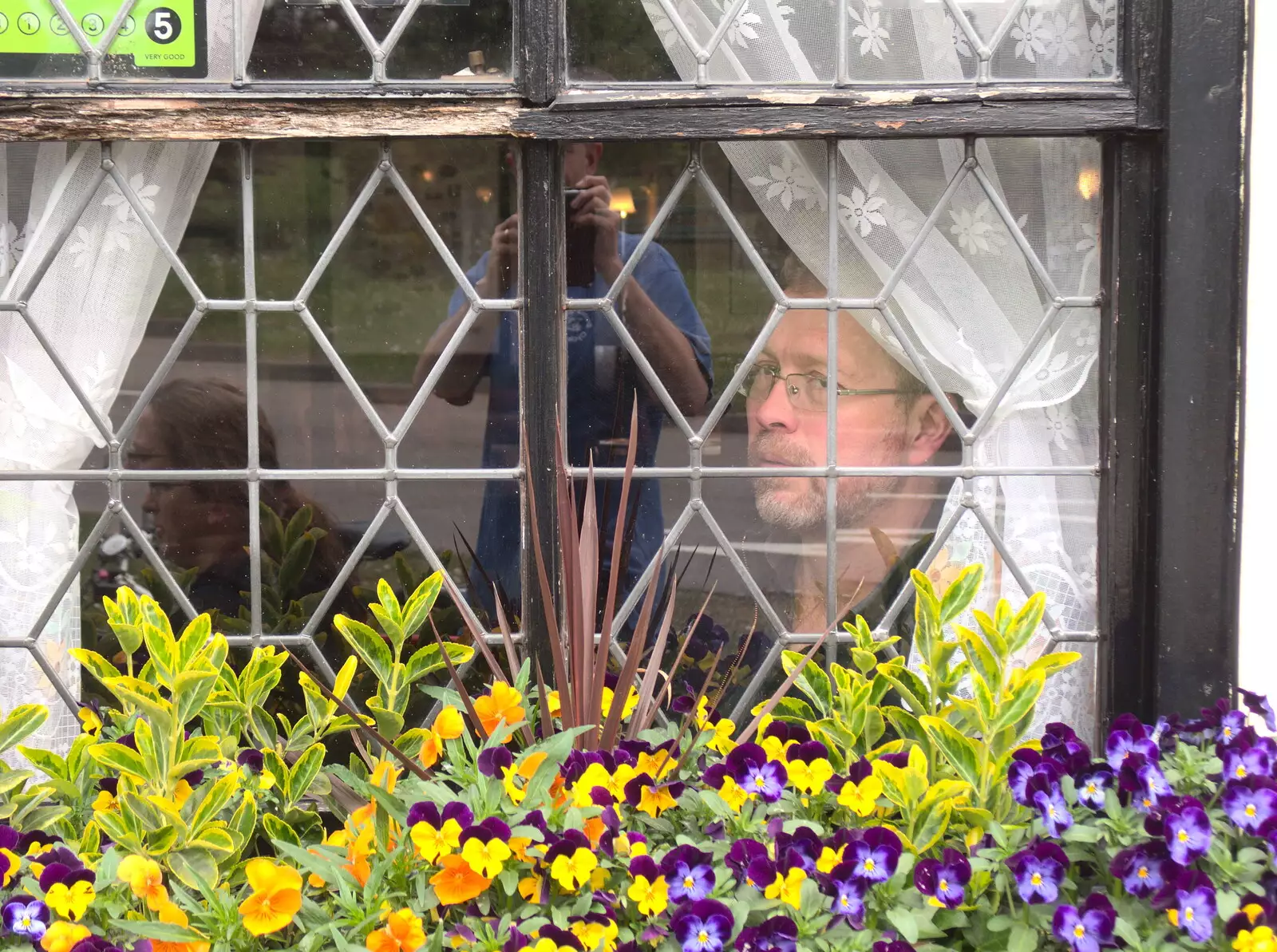 Marc looks out, from The Last-Ever BSCC Weekend Away Bike Ride, Thaxted, Essex - 6th May 2017