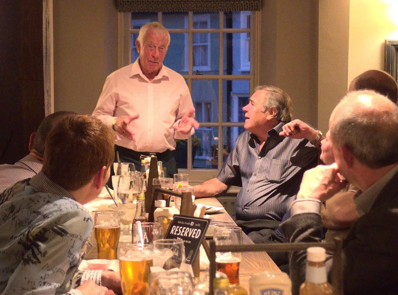 Colin does an 'end of it all' speech, from The Last-Ever BSCC Weekend Away Bike Ride, Thaxted, Essex - 6th May 2017