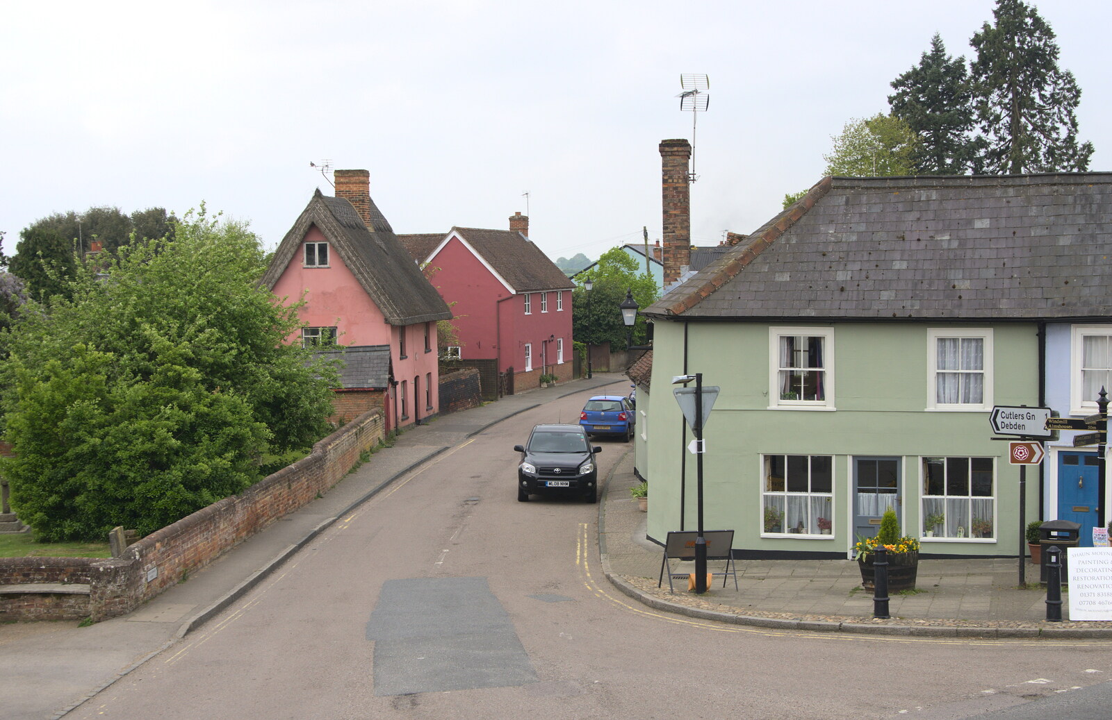 A view of Thaxted from The Last-Ever BSCC Weekend Away Bike Ride, Thaxted, Essex - 6th May 2017